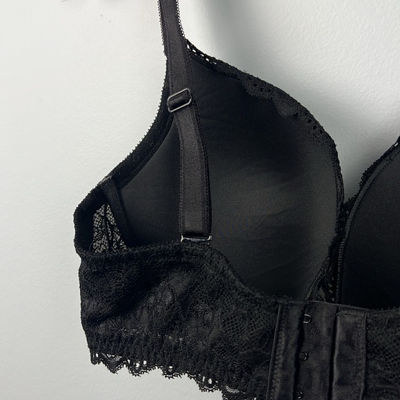 Torrid Curve 38D push up plunge lace black women’s plus size bra - Picture 6 of 6